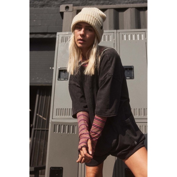 FP Movement by Free People Pants - FP‎ Movement Free People Hot Shot Tee Romper Black Noir Small NWT